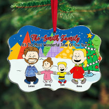 Load image into Gallery viewer, Personalized Family Christmas Acrylic Ornament - Custom Cartoon Characters
