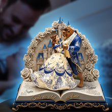 Load image into Gallery viewer, “Tale as old as time, a timeless love story” - Romantic Couple Acrylic Light Box - Personalized Gift for Couples Light Box PopCulturePrints
