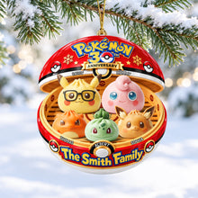 Load image into Gallery viewer, Celebrate Your Family with Cute Dumpling Family Christmas Ornament - Personalized Gift
