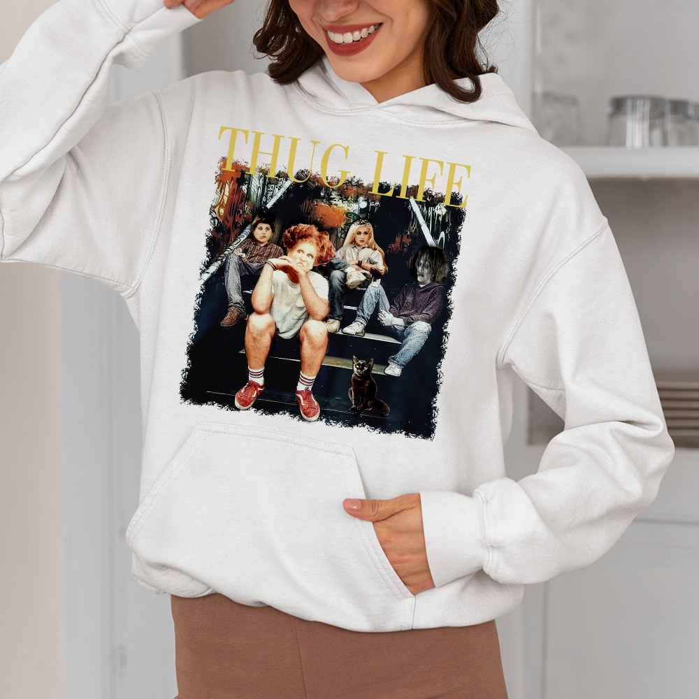 Retro Halloween Witches Thug Life Sweatshirt