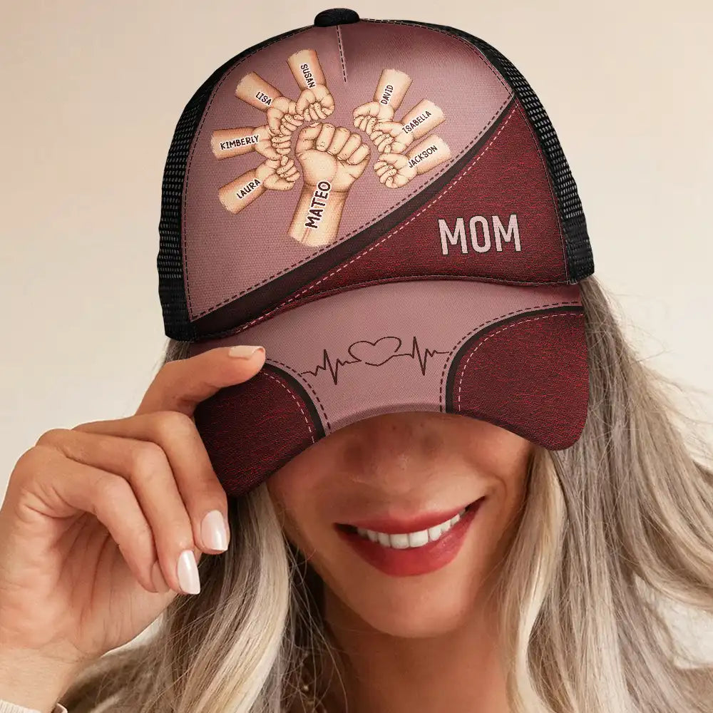 “Together We Shine” - Personalized Gift Plaque for Moms & Kids Mesh-back Casual Cap PopCulturePrints