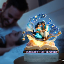 Load image into Gallery viewer, I Can Show You the World - Personalized Desert Princess LED Light Gift for Couples Led Night Light PopCulturePrints
