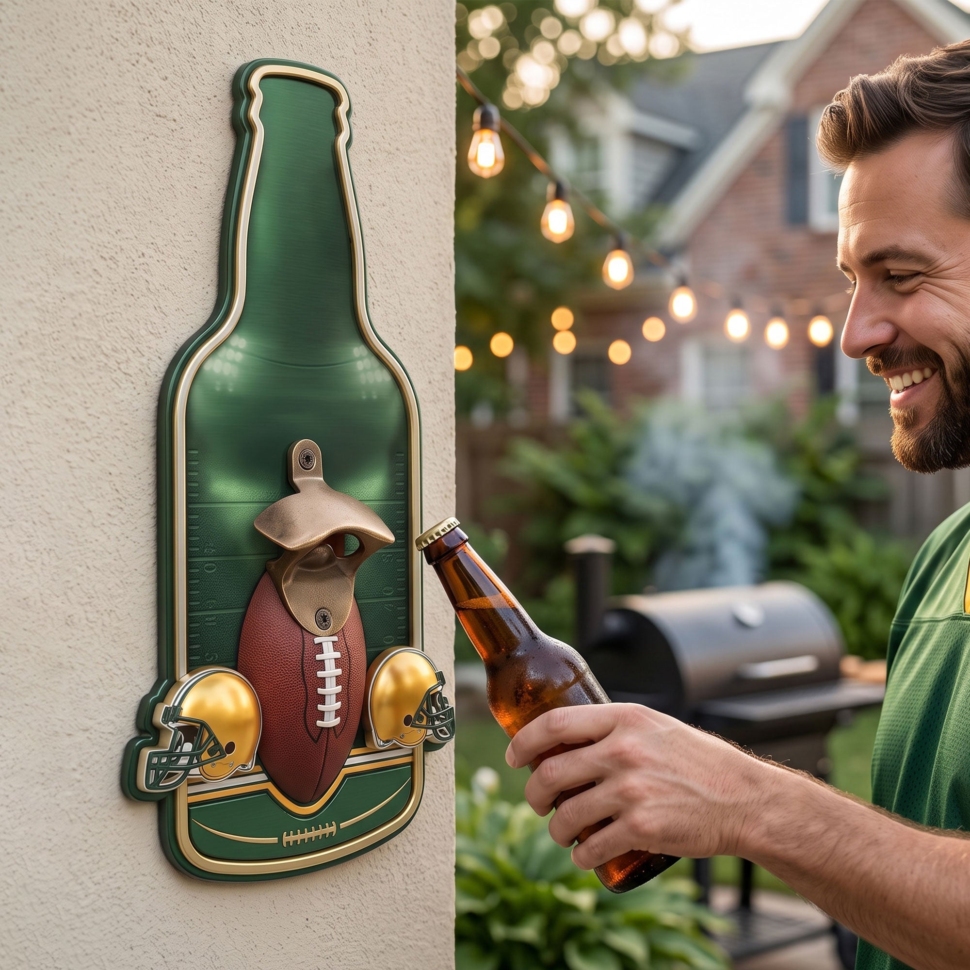 Kickoff Wall Hanging Bottle Opener - Personalized for Sports Fans 02NATI160726 Bottle Opener PopCulturePrints