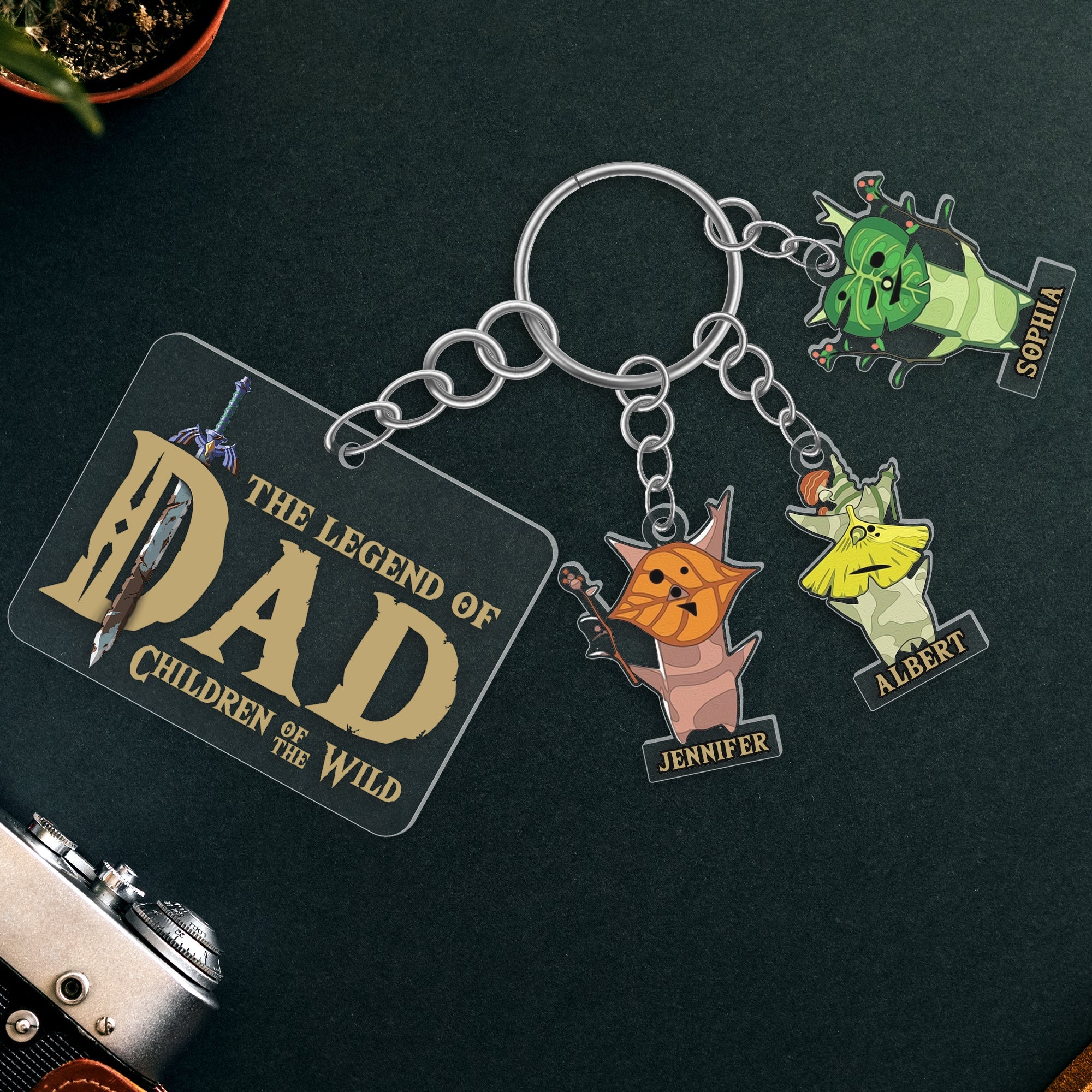 Personalized Legend of Dad Keychain - Custom Gifts for Father’s Day Keychains PopCulturePrints