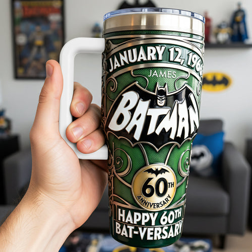 Celebrate the Hero Within - Shadow 60th Anniversary Tumbler - Personalized Gift Tumbler Cup PopCulturePrints