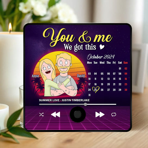 You & Me: We Got This - Personalized Music Fridge Magnet for Couples Fridge Magnet PopCulturePrints