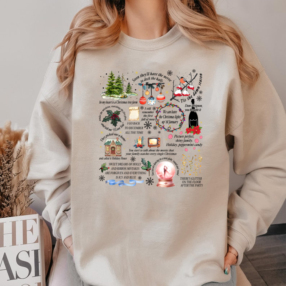 Festive Christmas Sweatshirt for Pop Culture Fans