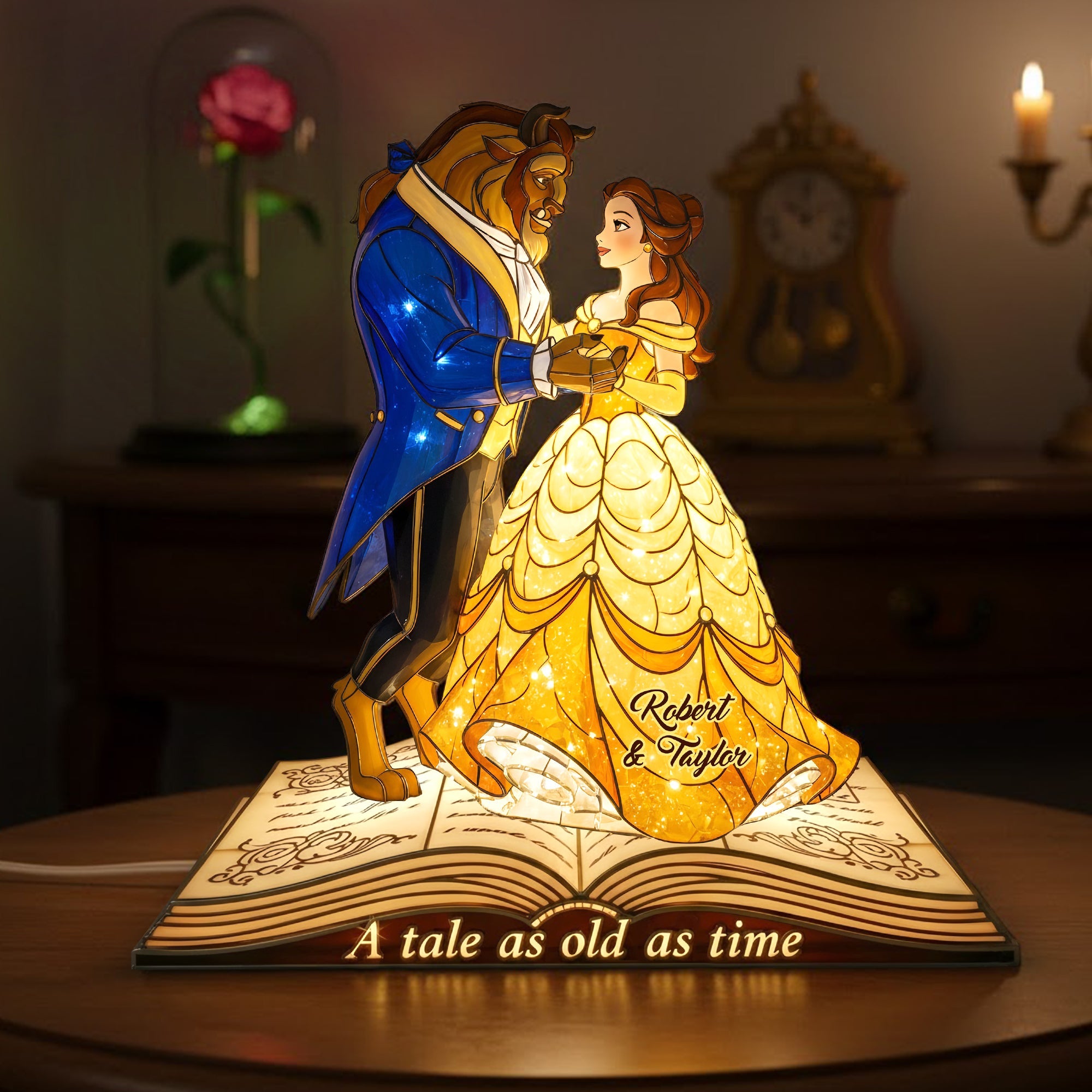 A Timeless Love Story Light Box - Personalized Gift for Couples Light Box PopCulturePrints