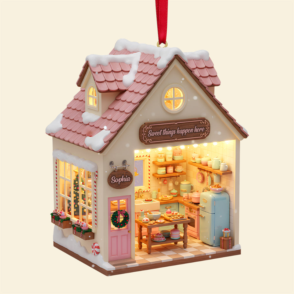 Sweet Joy in Every Bake - Personalized Baking Miniature Christmas Ornament for Baking Enthusiasts Ornament PopCulturePrints