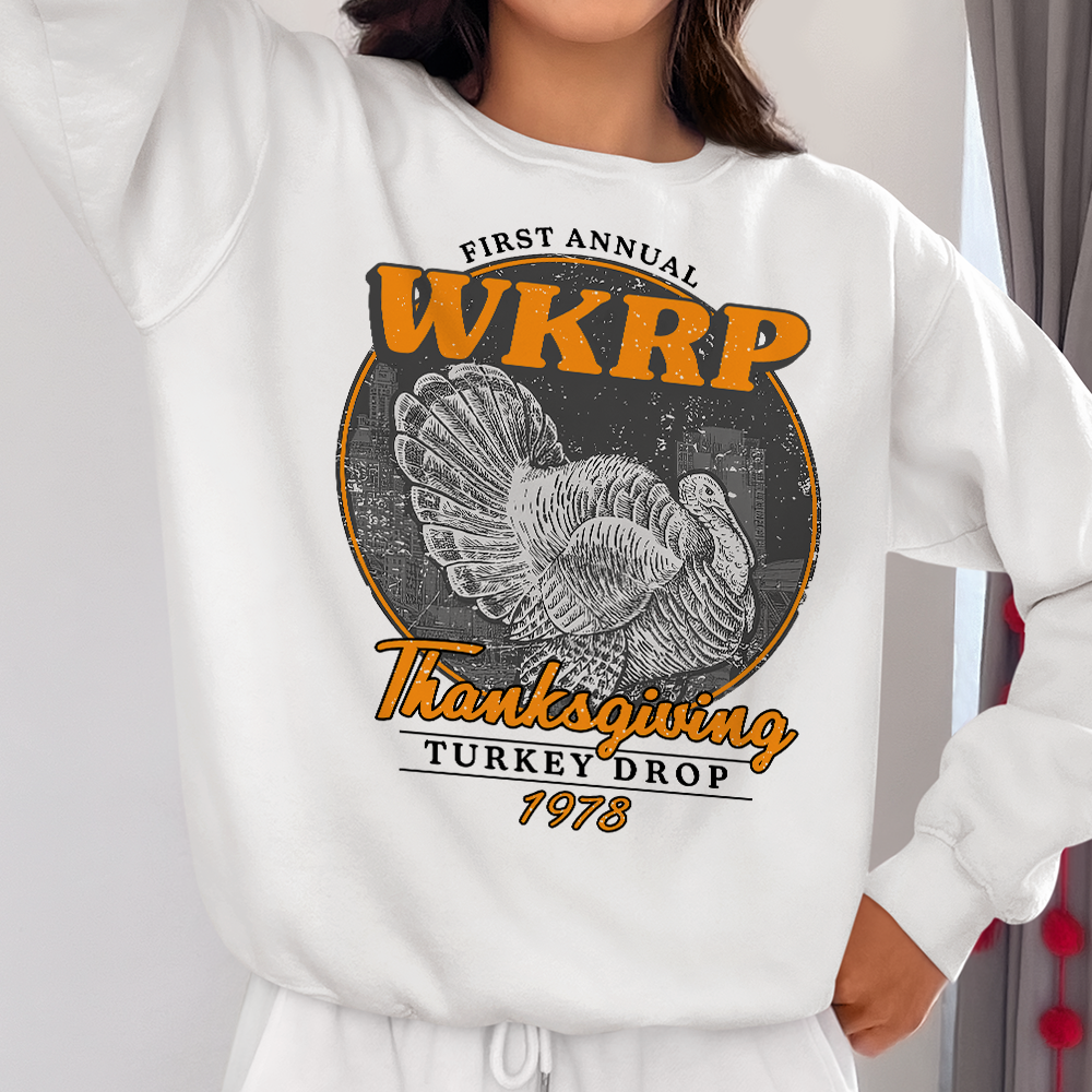 Vintage WKRP Thanksgiving Turkey Drop Sweatshirt