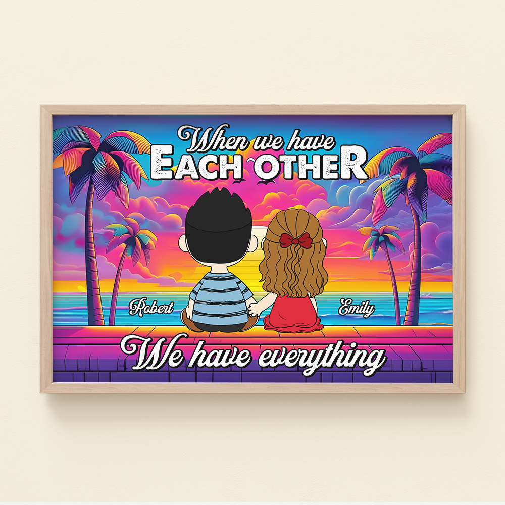Personalized Couple Canvas Print - A Perfect Gift for Lovebirds Poster & Canvas PopCulturePrints