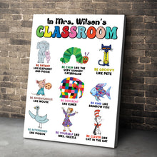 Load image into Gallery viewer, Personalized Teacher's Classroom Inspiration Canvas Poster &amp; Canvas PopCulturePrints
