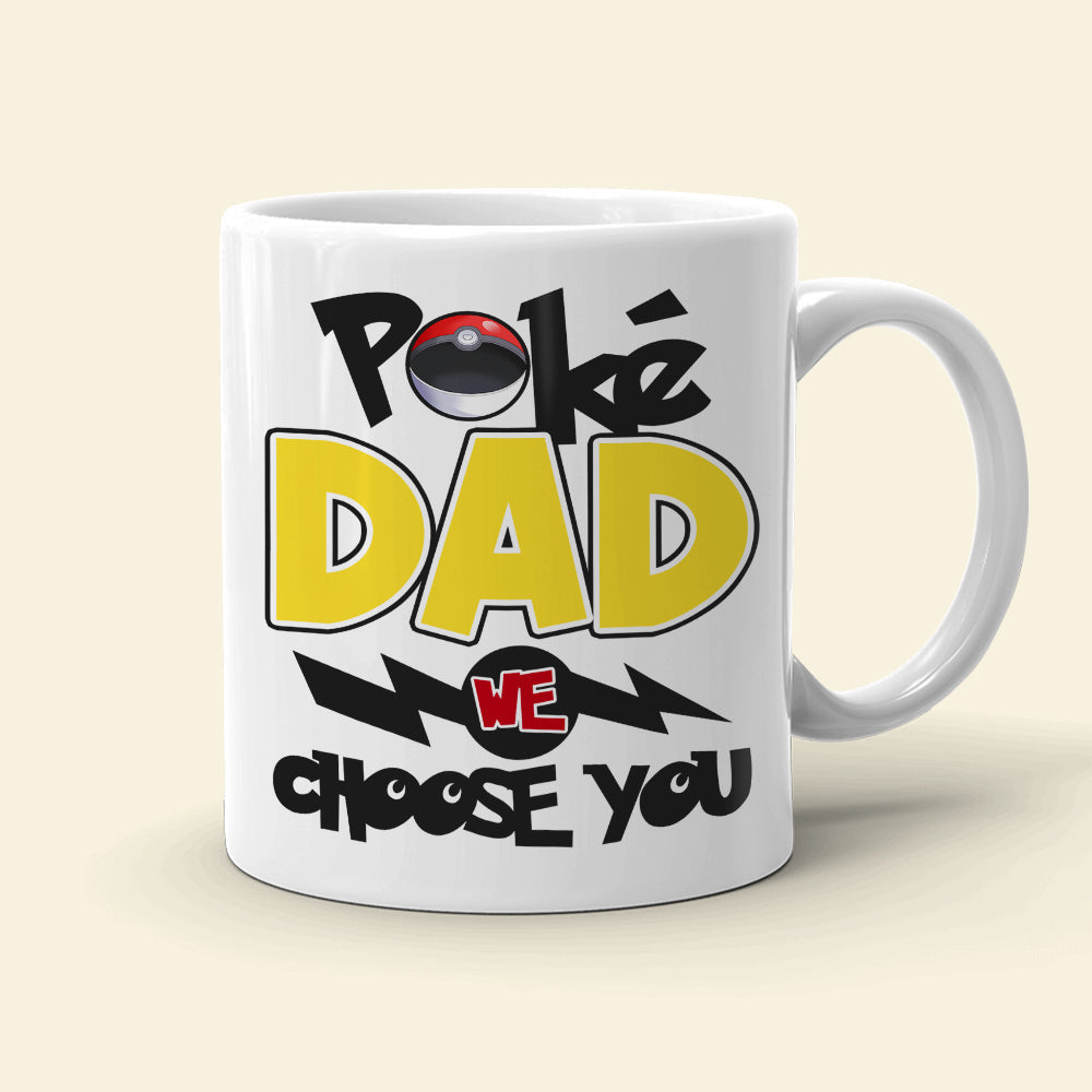 Personalized PokeDad Mug - Custom Gift for Your Chosen Dad Coffee Mug PopCulturePrints