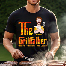 Load image into Gallery viewer, The GrillFather - Personalized Gift Shirt for Dads Shirts PopCulturePrints

