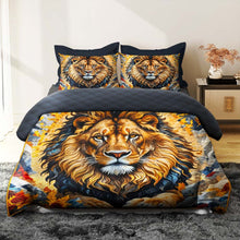 Load image into Gallery viewer, Majestic Custom Lion Quilt Bed Set Blanket PopCulturePrints
