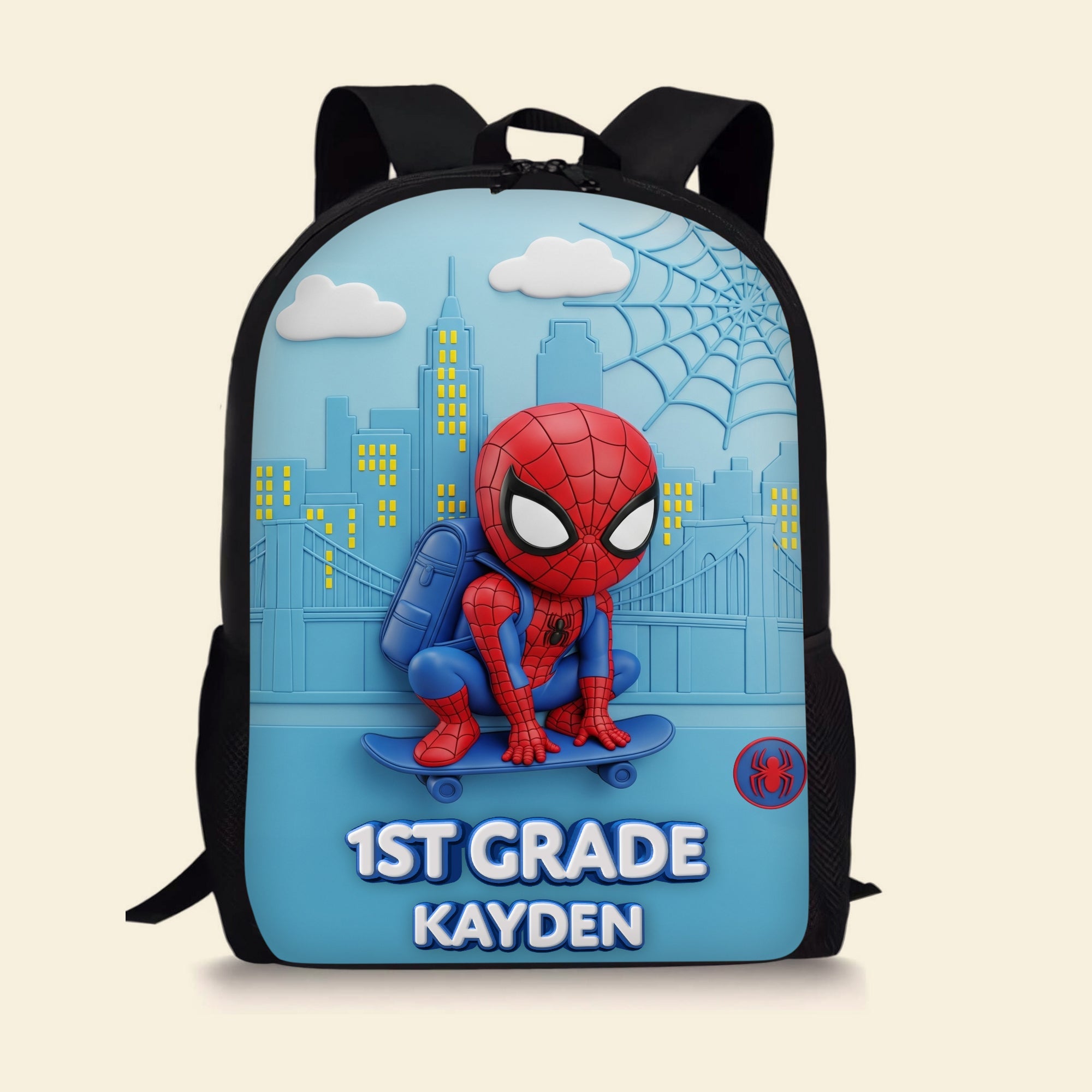 Embrace Adventure with Our Spider-Man Back-to-School Personalized School Bag! Backpack PopCulturePrints