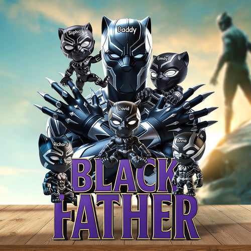 “A Hero Just Like You” - Mighty Father Acrylic Plaque - Personalized Gifts for Dad & Grandpa Shaped Plaques PopCulturePrints