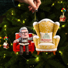 Load image into Gallery viewer, A Big Piece of My Heart Lives in Heaven - Personalized Memorial Couple Ornament Ornament PopCulturePrints
