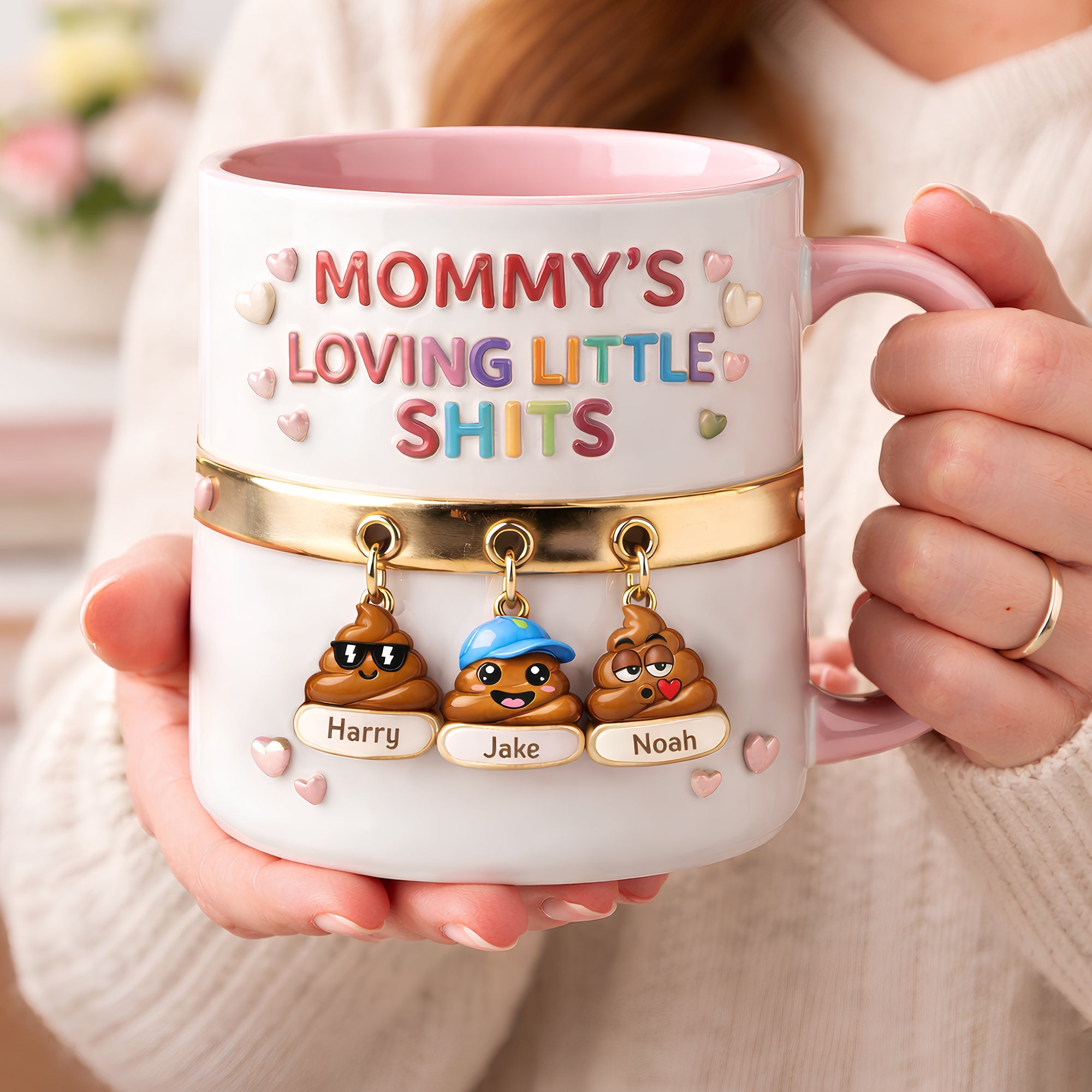 “Mommy’s Loving Little Shits” – Personalized Mug for Mom or Grandma – Funny Mother’s Day Gift Coffee Mug PopCulturePrints
