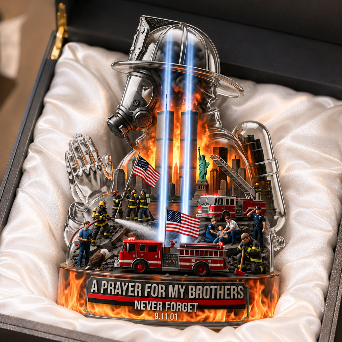 A Prayer For My Brothers - Personalized Memorial Plaque for Fallen Firefighters