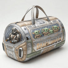 Load image into Gallery viewer, “Not All Heroes Wear Capes” - Personalized Duffle Bag for Dads, Grandpas &amp; More Quilted Duffle Bag PopCulturePrints
