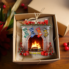 Load image into Gallery viewer, Custom Family Name Wizard Stocking Fireplace Ornament
