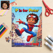 Load image into Gallery viewer, “P is for Peter: A Fun Adventure Awaits!” - Custom Photo Jigsaw Puzzle for Kids
