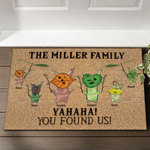 Load image into Gallery viewer, Personalized Family Doormat - Whimsical Welcome for Your Home Doormat PopCulturePrints
