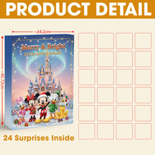 Load image into Gallery viewer, Merry &amp; Bright Christmas Advent Calendar – Customizable Gift for Disney Fans Advent Calendar PopCulturePrints
