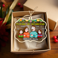 Load image into Gallery viewer, Custom Family Christmas Ornament: Doh-Ho-Ho Design Ornament PopCulturePrints
