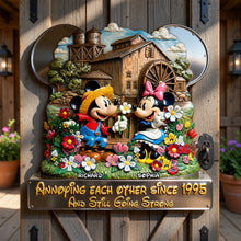 Load image into Gallery viewer, "Annoying Each Other Since 1995" - Lively Countryside Life Metal Sign - Personalized Gift for Couples
