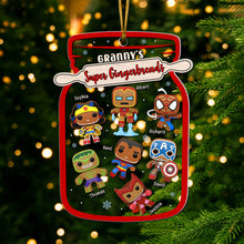 Load image into Gallery viewer, Personalized Superhero Christmas Ornament for Grandma Ornament PopCulturePrints
