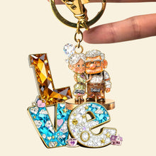 Load image into Gallery viewer, Love That Lasts Forever – Personalized Couple Keychain – Unique Gift for Couples, Lovers, Anniversaries Keychains PopCulturePrints
