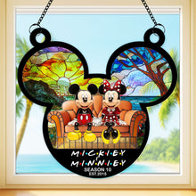 Load image into Gallery viewer, Cherished Moments with Mickey &amp; Minnie - Personalized Anniversary Gift for Couples Ornament PopCulturePrints

