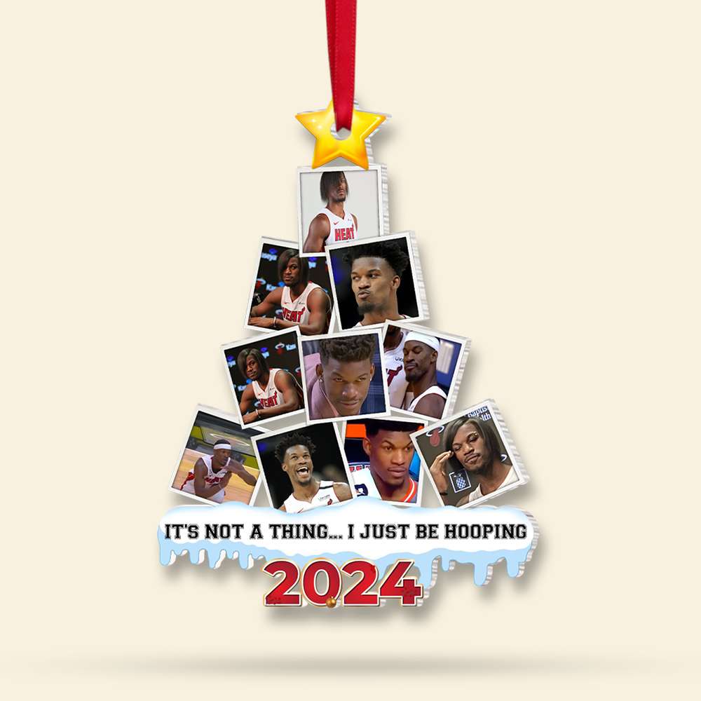 Personalized Christmas Ornament for Basketball Enthusiasts 2024 Ornament PopCulturePrints