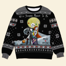 Load image into Gallery viewer, Personalized Cartoon Couple Ugly Christmas Sweater - Perfect Holiday Gift for Valentine's Day Gifts Ugly Christmas Sweater PopCulturePrints
