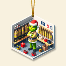 Load image into Gallery viewer, Custom Firefighter Christmas Ornament - Grinch Inspired Ornament PopCulturePrints
