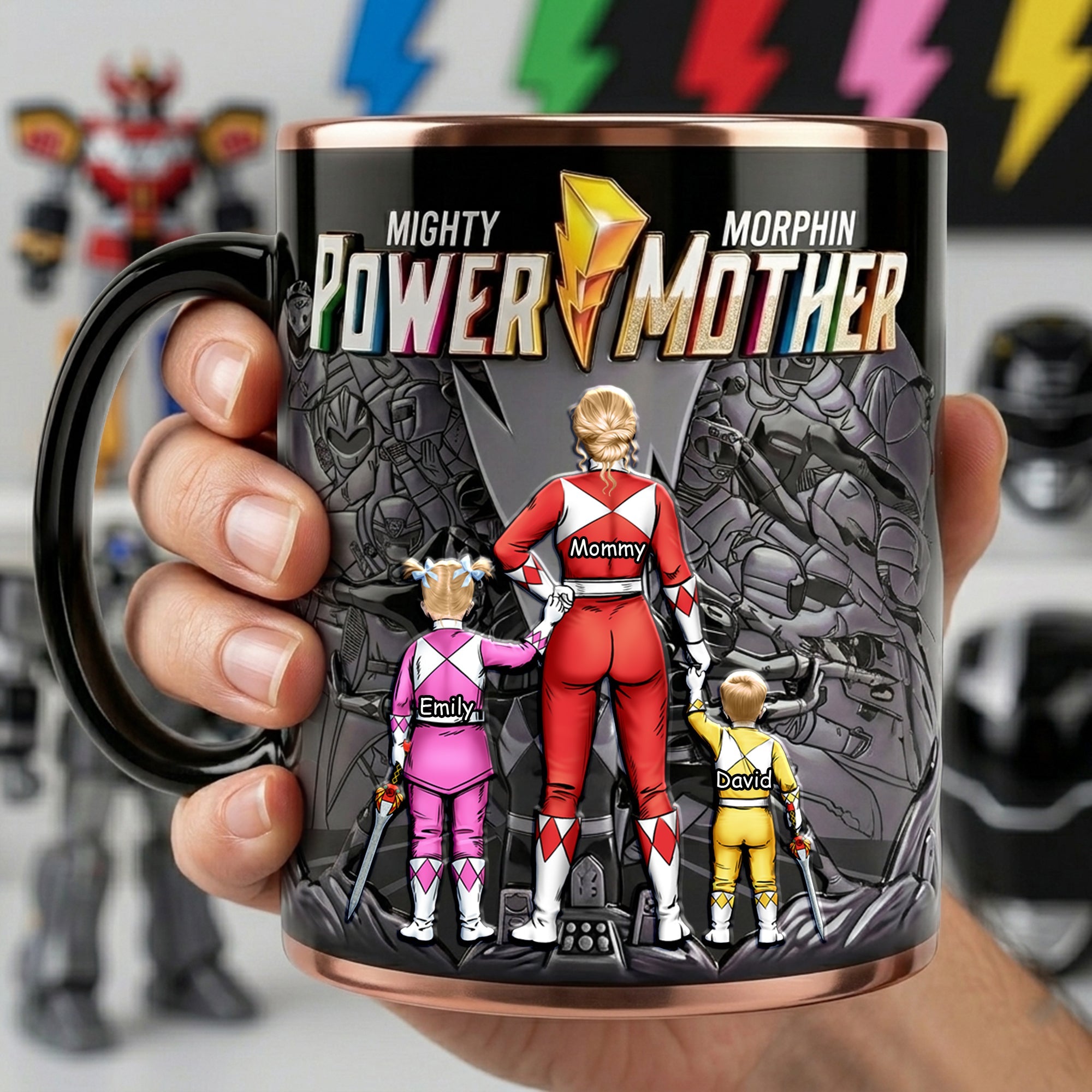 Mighty Power Mother - Personalized Magic Mug for Mom & Grandma Coffee Mug PopCulturePrints
