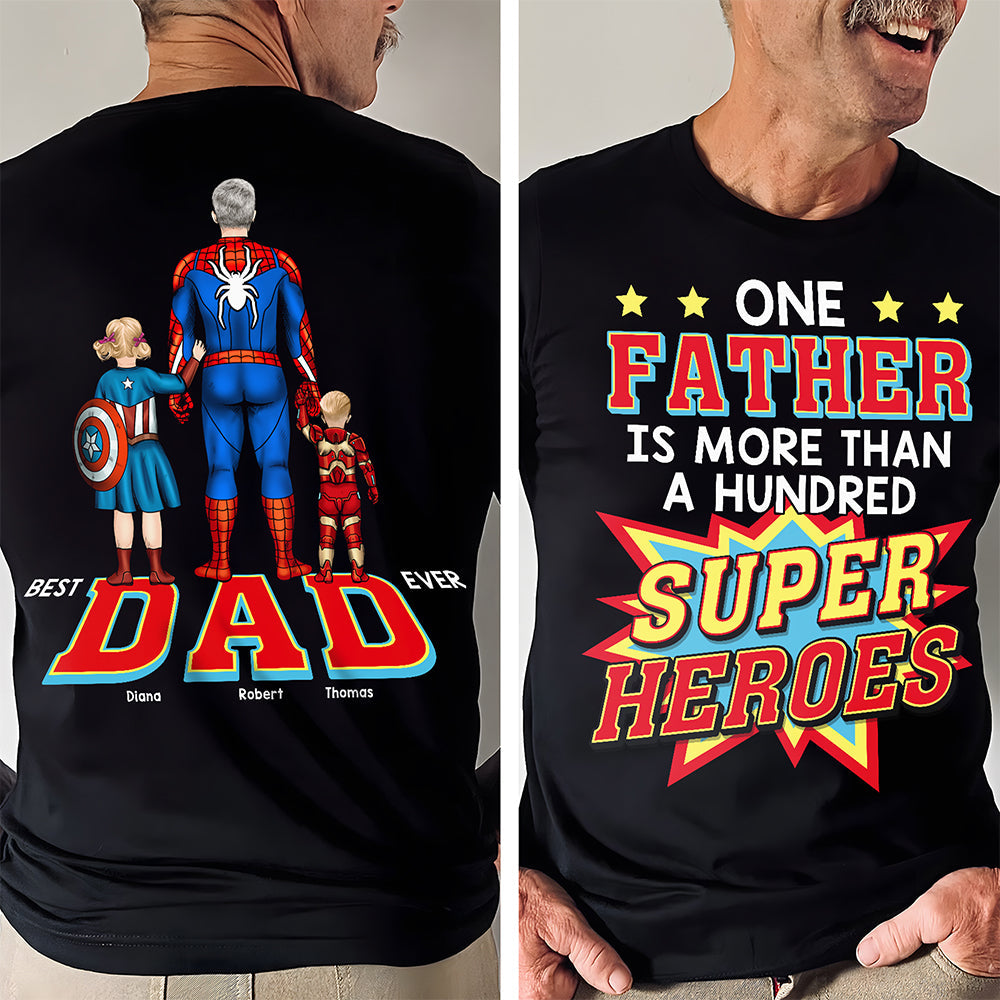 Super Dad Shirt - A Personalized Gift for Dads, Grandpas, and Every Superhero Father Shirts PopCulturePrints