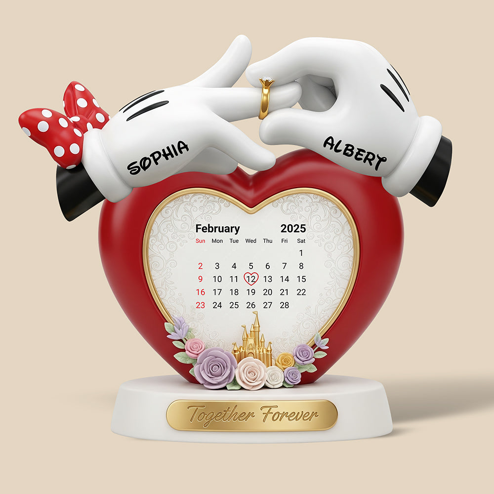 Together Forever - Personalized Sweet Love Story Acrylic Plaque for Couples Shaped Plaques PopCulturePrints