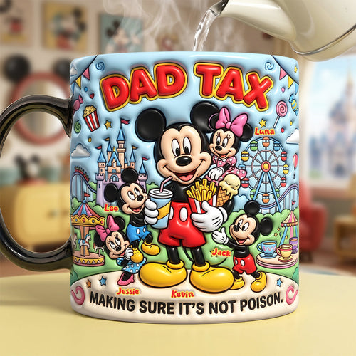 Dad Tax: Making Sure It's Not Poison - Personalized Heat Changing Mug for Dads and Grandpas Coffee Mug PopCulturePrints