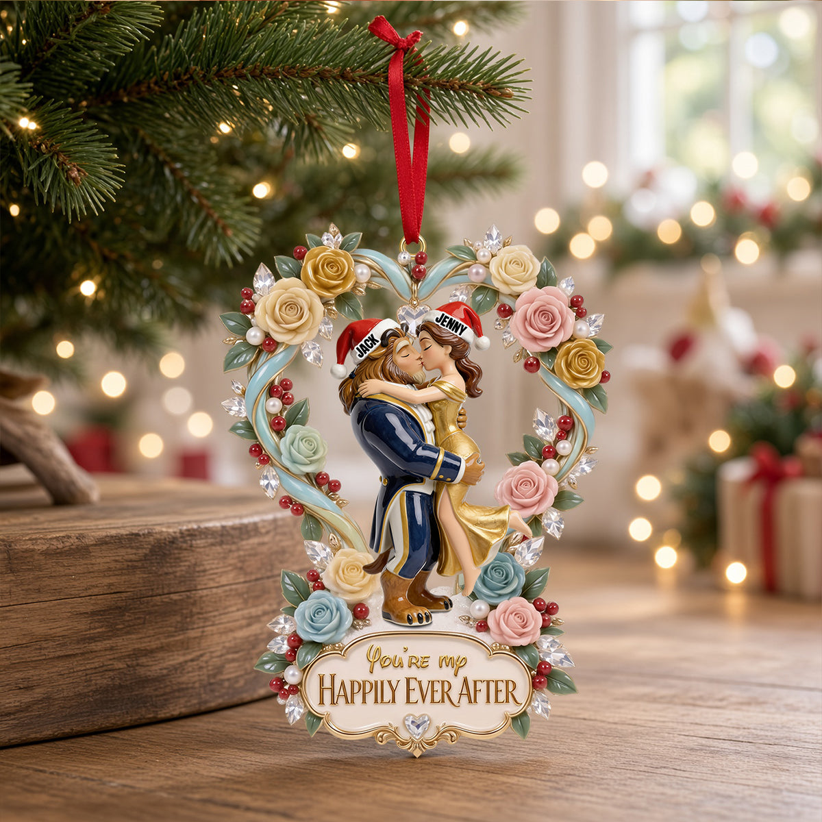You're My Happily Ever After Christmas Ornament - Personalized Gifts for Couples