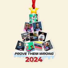 Load image into Gallery viewer, Personalized Racing Fan Christmas Ornament - Prove Them Wrong 2024
