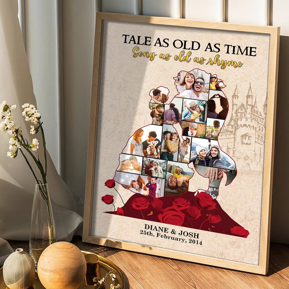 Fairytale Love Story Personalized Canvas for Couples - Valentine's Day Gifts Poster & Canvas PopCulturePrints