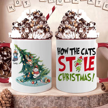 Load image into Gallery viewer, How the Cats Stole Christmas - Personalized Cat Lover Mug
