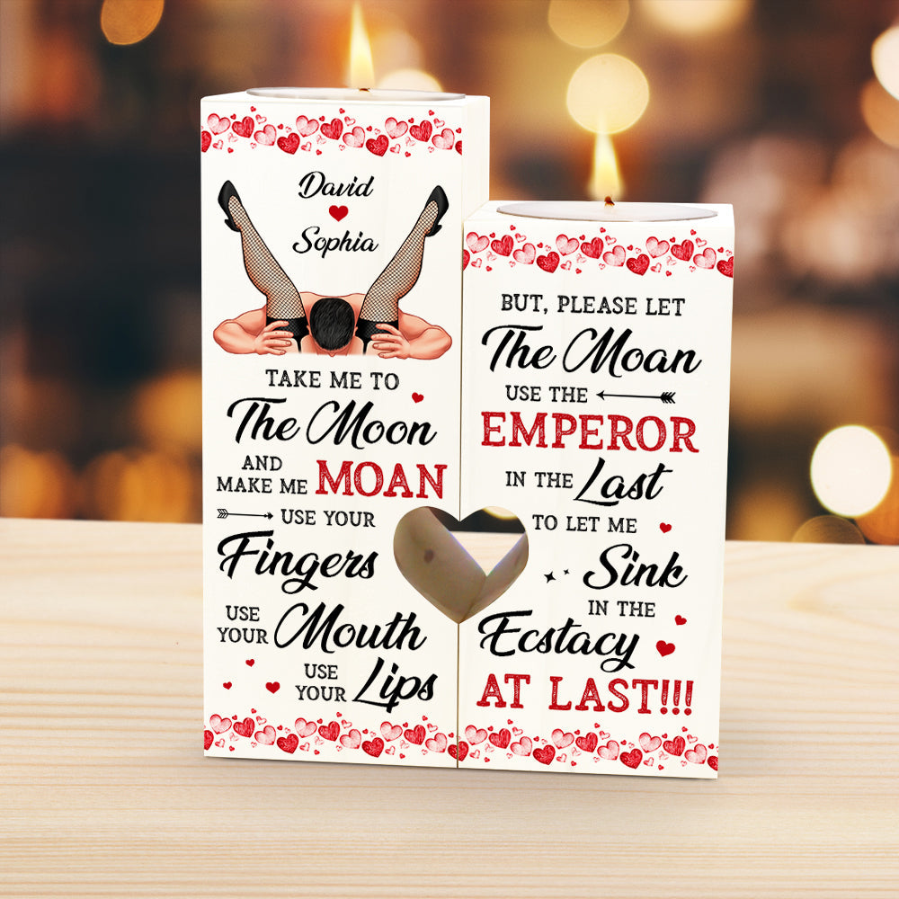 Custom Couple Candle Holder - Romantic Personalized Gift Candle Holder PopCulturePrints
