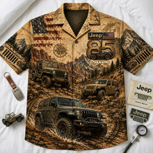 Load image into Gallery viewer, "Adventure Awaits: Celebrate 85 Years of Off-Roading with Style" - Personalized Hawaiian Shirt for Off-Road Lovers
