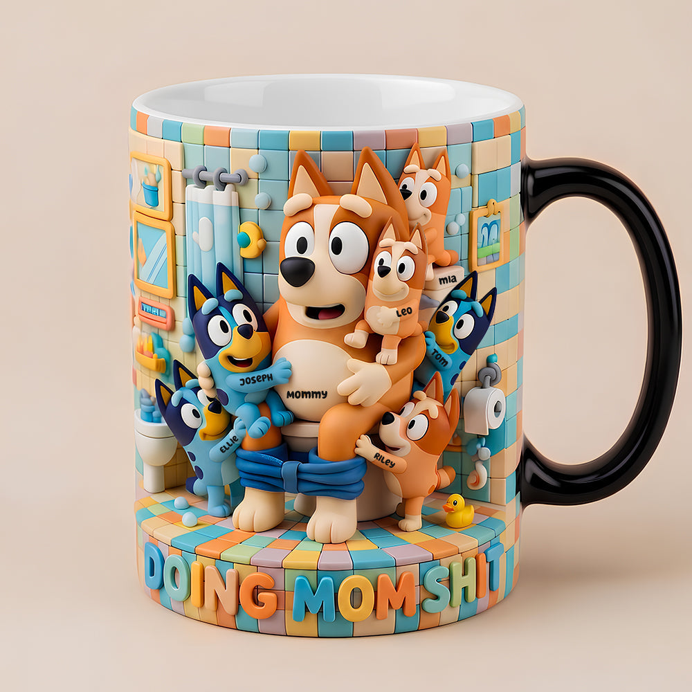 “Doing Mom Shit” – A Magical Mug for Every Super Mom - Personalized Gift for Moms and Grandmas Coffee Mug PopCulturePrints