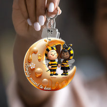 Load image into Gallery viewer, Personalized Bee Couple Keychain - Simply Meant To Bee Keychains PopCulturePrints

