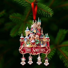 Load image into Gallery viewer, "Gather 'Round the Snow Castle - A Family Keepsake for Christmas" - Personalized Family Ornament - Gift for Parents, Grandparents, and Loved Ones

